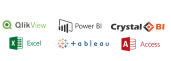 Logotipos de softwares de dados